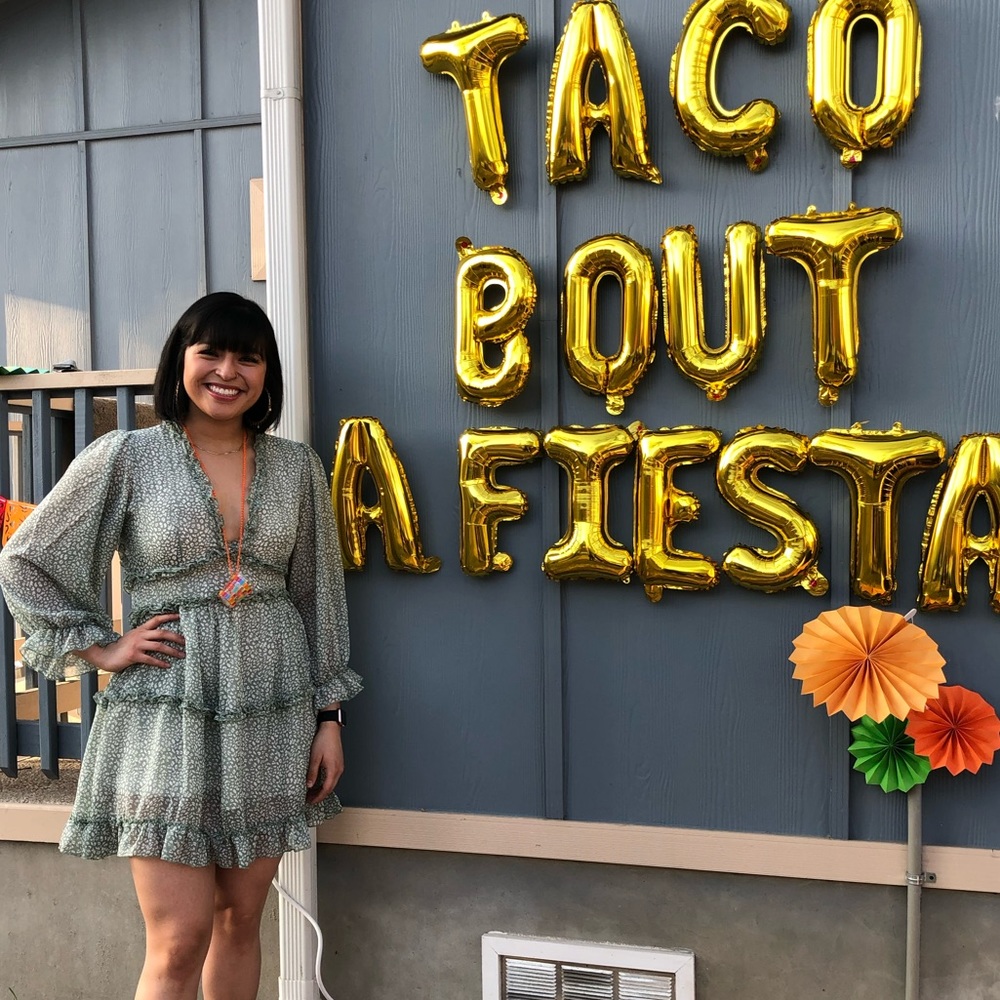 V-cut dress